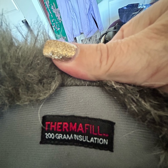 Eddie Bauer Vibram Size 9 Lace-Up Faux fur plaid boots - Picture 5 of 6